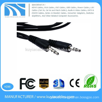 3.5mm stereo jack plug to 3.5mm stereo jack plug audio cable male to male 1.5m